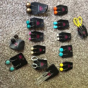 Variety of earrings-costume